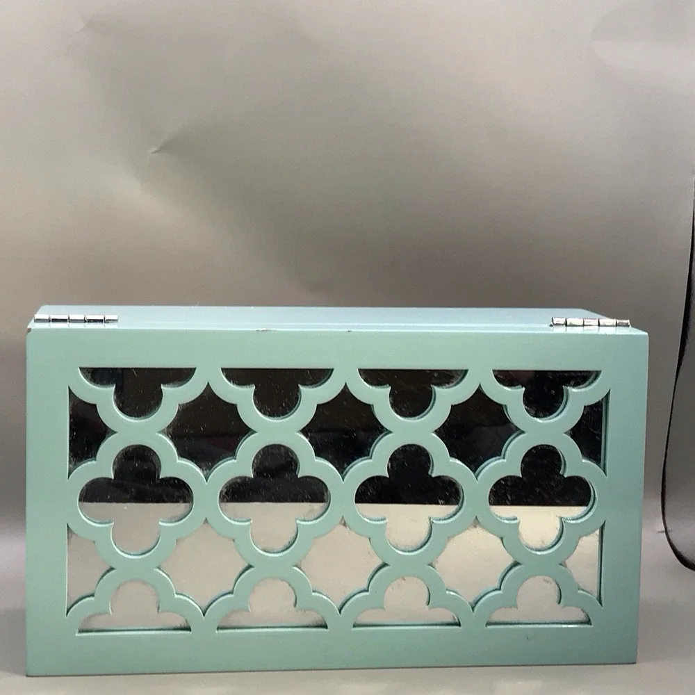 Max Studio Aquamarine Colored Jewelry Box 9